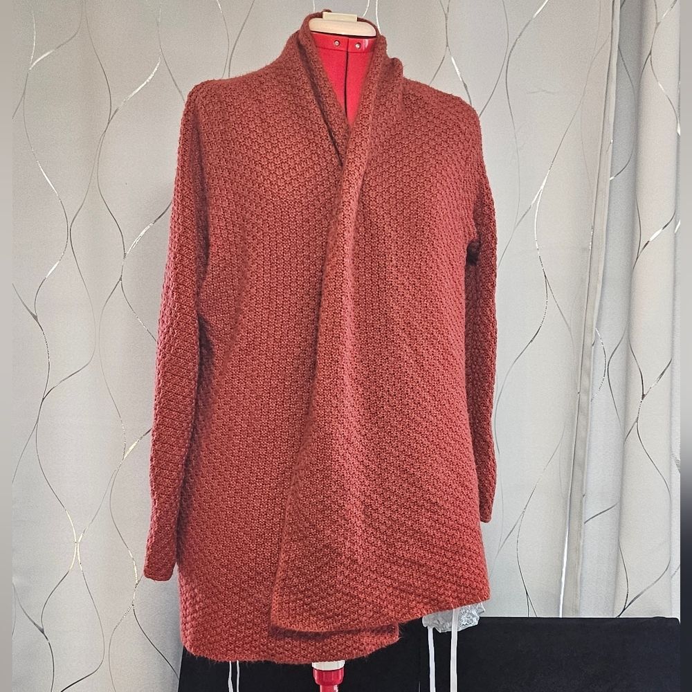 Rust Colored Wrap Cardigan SOFT